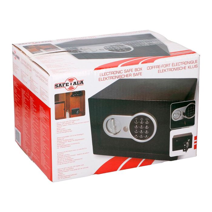 Safe Alarm Caja Fuerte Electrónica Reforzada 31 x 20 x 20 cm con Llave de Emergencia 2