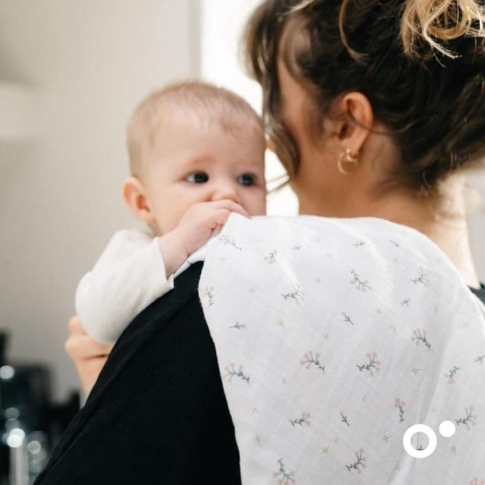 Doomoo BAB5400653010787 Pack de 3 arrullos de gasa de algodón orgánico Oeko-Tex Rosa 4