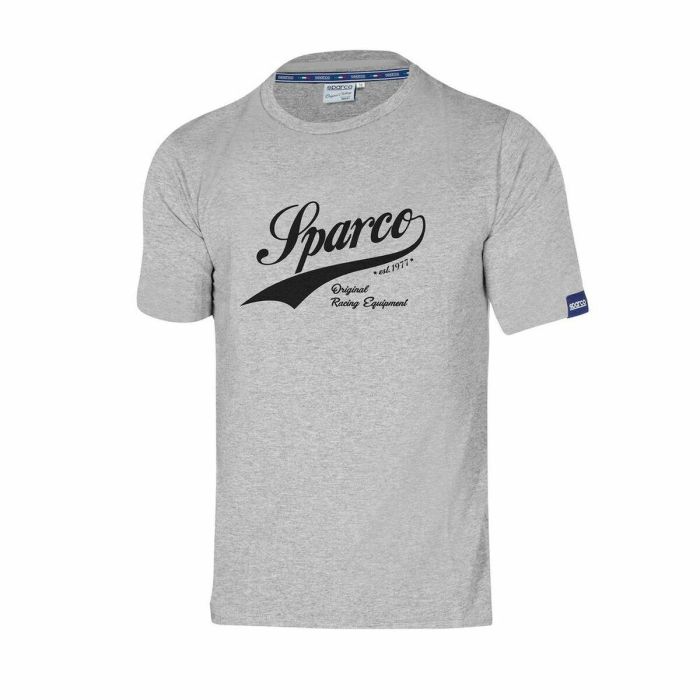 Sparco S01326GR2M Camiseta Vintage de Automovilismo Original con Gran Logotipo Impreso Algodón Elastano Suave Gris Talla M 0 Sparco S01326GR2M Camiseta Vintage de Automovilismo Original con Gran Logotipo Impreso Algodón Elastano Suave Gris Talla M 0