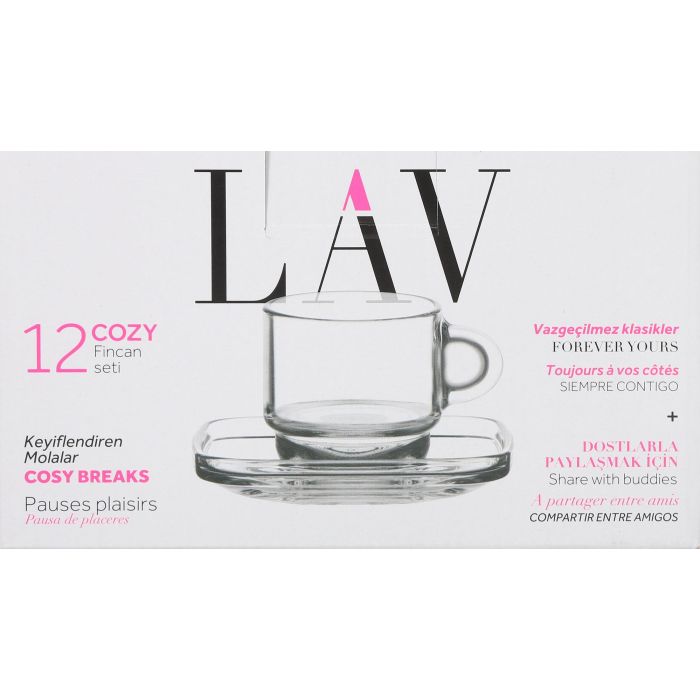 Set 6 Tazas 91 cc con Plato Expresso Cozy - LAV (6 Cajas) 1 Set 6 Tazas 91 cc con Plato Expresso Cozy - LAV (6 Cajas) 1