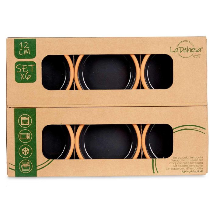 Set 6 Cazuelas Barro 12 Cm Color Negro La Dehesa (8 Unidades) 2 Set 6 Cazuelas Barro 12 Cm Color Negro La Dehesa (8 Unidades) 2