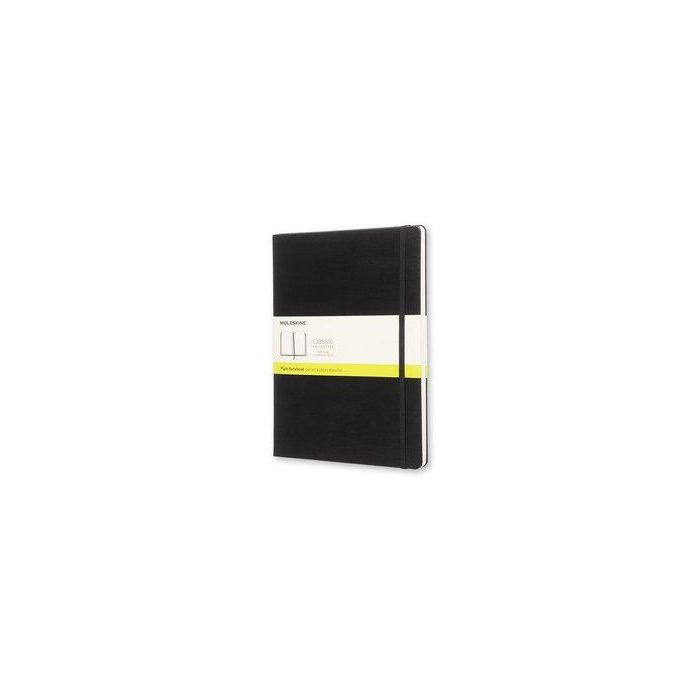 Cuaderno Moleskine Clasico Tapa Dura 19X25 192H 70Gr. Lisa Con Goma Negra