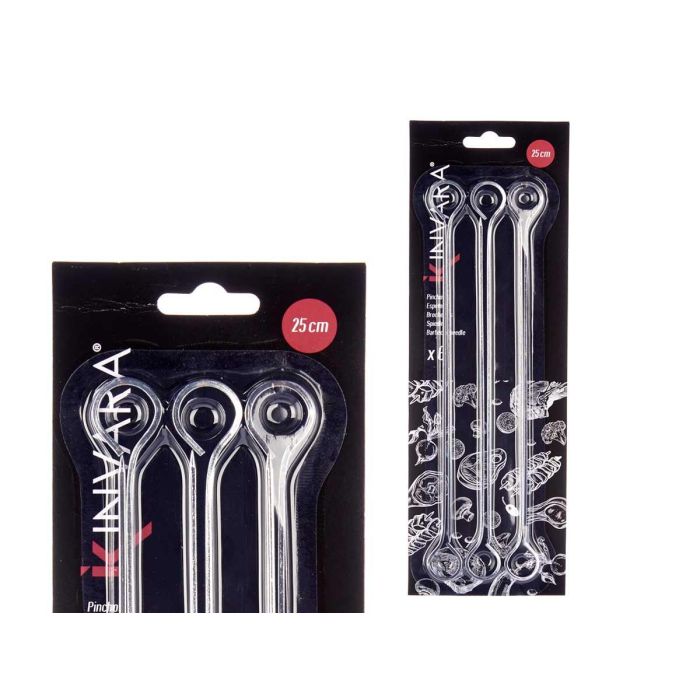 Set 6 Pinchos Brocheta Metal 25Cm Kinvara (36 Unidades) 2 Set 6 Pinchos Brocheta Metal 25Cm Kinvara (36 Unidades) 2