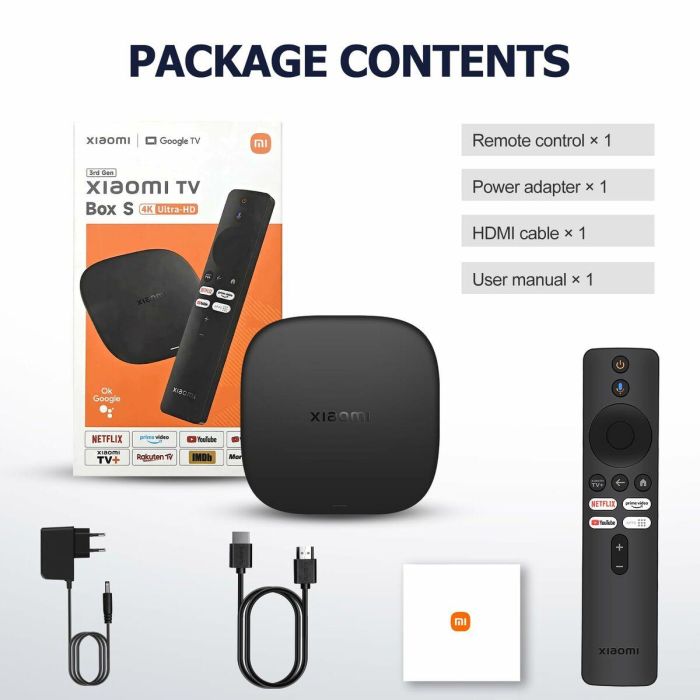 Xiaomi TV Box S (3rd Gen) 4K Ultra HD Android TV 32GB Wi-Fi 6 Doble Banda 2GB RAM Procesador 2.5GHz Cortex-A55 Negro 2 Xiaomi TV Box S (3rd Gen) 4K Ultra HD Android TV 32GB Wi-Fi 6 Doble Banda 2GB RAM Procesador 2.5GHz Cortex-A55 Negro 2