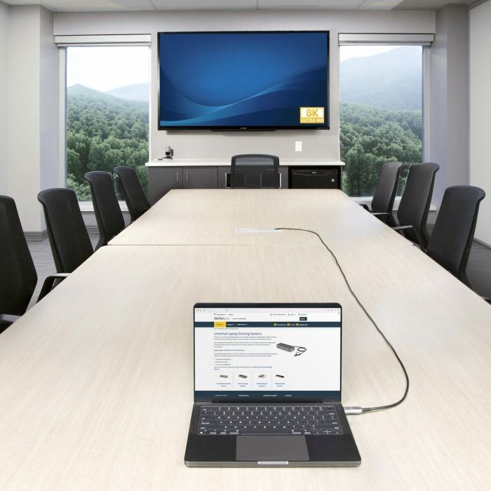 Cable HDMI Startech 8K-A-50F-HDMI-CABLE Negro Plateado 15,2 m 2