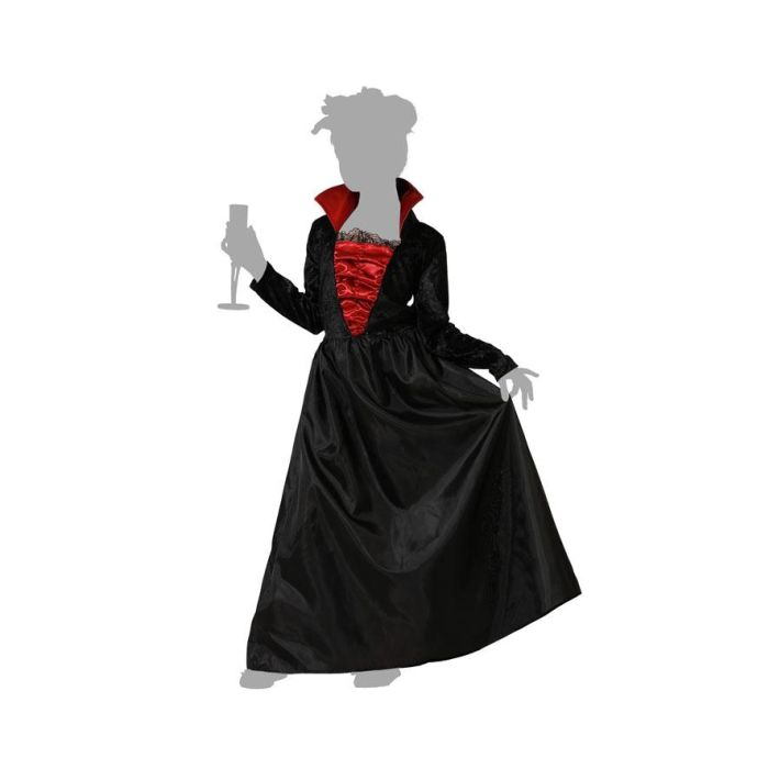 Disfraz Vampiresa Elegante Negro Niña Infantil 10-12 Años 4 Disfraz Vampiresa Elegante Negro Niña Infantil 10-12 Años 4