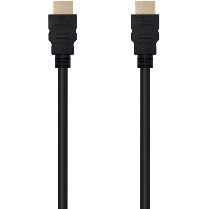 Nanocable Cable HDMI Macho - Macho 1.8M Negro, Alta Velocidad, Conectores Blindados en Oro 1