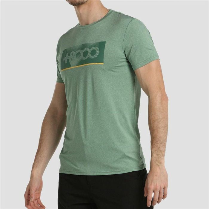 Camiseta de Manga Corta Hombre +8000 Azul 2 Camiseta de Manga Corta Hombre +8000 Azul 2