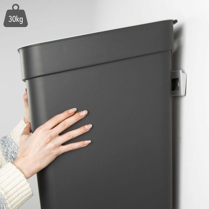 Cubo de basura Curver Gris Plástico 30 L (6 Unidades) 4 Cubo de basura Curver Gris Plástico 30 L (6 Unidades) 4