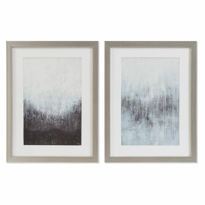 Cuadro Moderno DKD Home Decor Negro Gris 2 x 40 x 30 cm (2 Unidades) Cuadro Moderno DKD Home Decor Negro Gris 2 x 40 x 30 cm (2 Unidades)