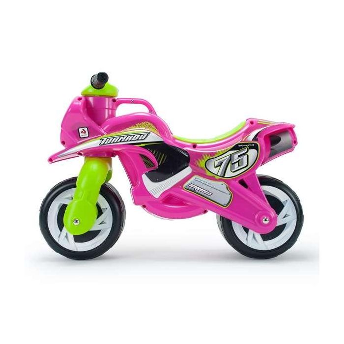 Injusa Correpasillo Moto Tundra Tornado Rosa, Diseño Robusto y Seguro para Niños y Niñas de 18 Meses, Medidas: 69x49x27.5 cm 1