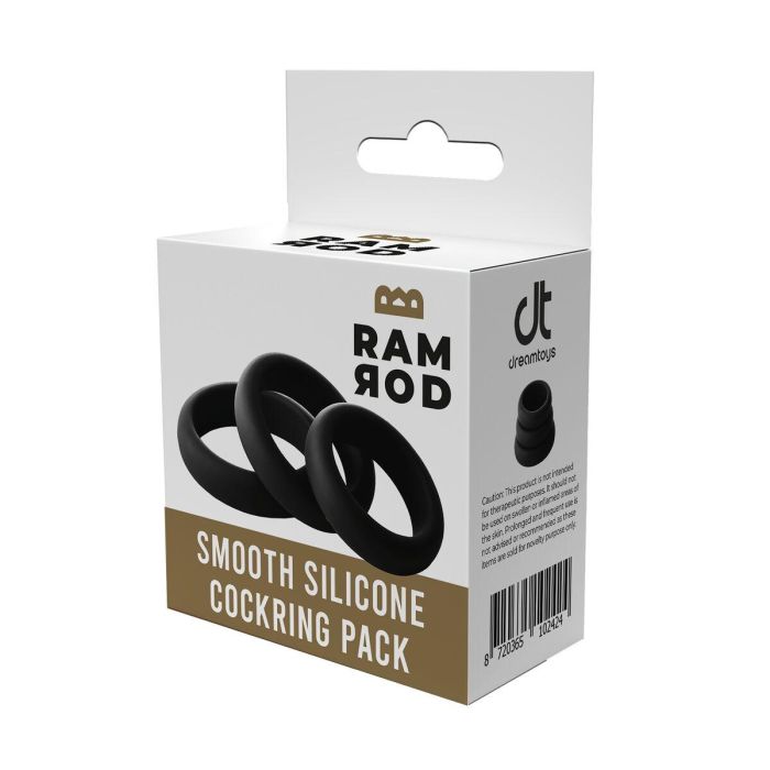 Anillo para el Pene Dream Toys Ramrod Negro 3 Anillo para el Pene Dream Toys Ramrod Negro 3