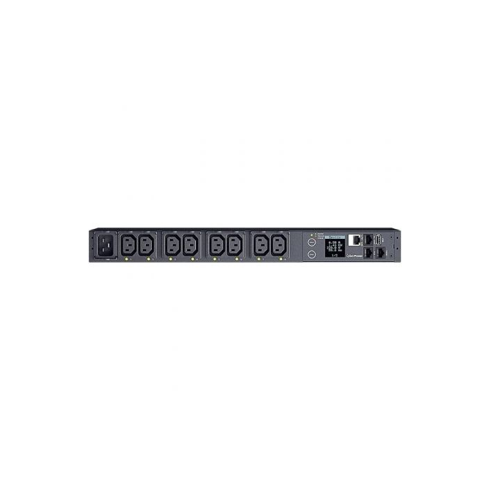 CyberPower PDU41005 Unidad de Distribución de Energía (PDU) Conmutada y Monitorizada 16A, 8 Tomas IEC C13, Rack 1U, LCD Rotatoria CyberPower PDU41005 Unidad de Distribución de Energía (PDU) Conmutada y Monitorizada 16A, 8 Tomas IEC C13, Rack 1U, LCD Rotatoria