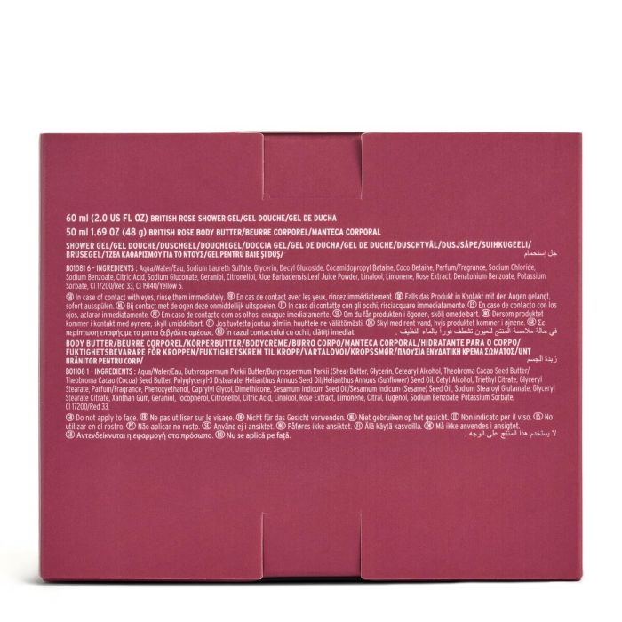 Gel de Ducha The Body Shop BRITISH ROSE 2 Piezas 1