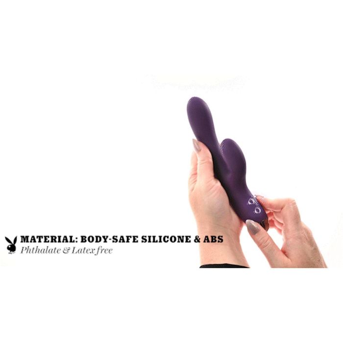 Vibrador Doble Estimulación Evolved Playboy Morado Púrpura 11
