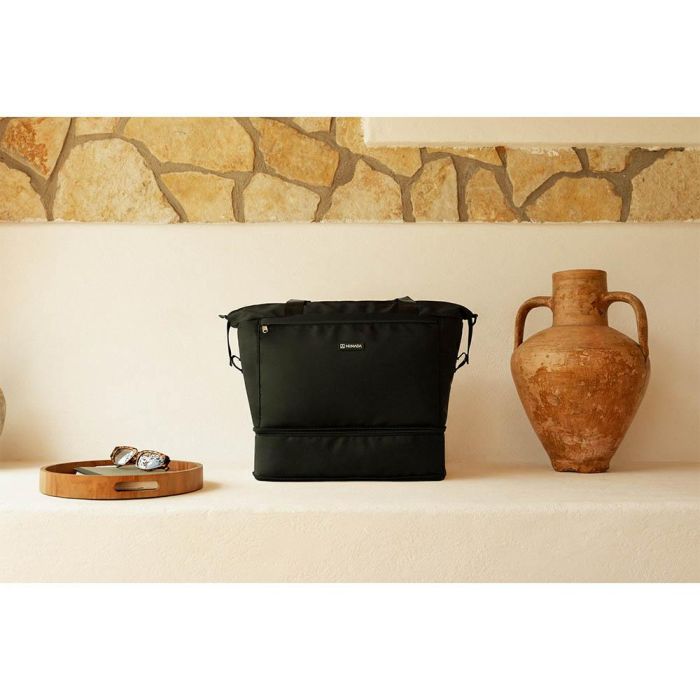 Numada Bolsa de avión negra 25-35 l, apta para aerolíneas bajo coste, con bolsillo portátil y resistente al agua 5 Numada Bolsa de avión negra 25-35 l, apta para aerolíneas bajo coste, con bolsillo portátil y resistente al agua 5