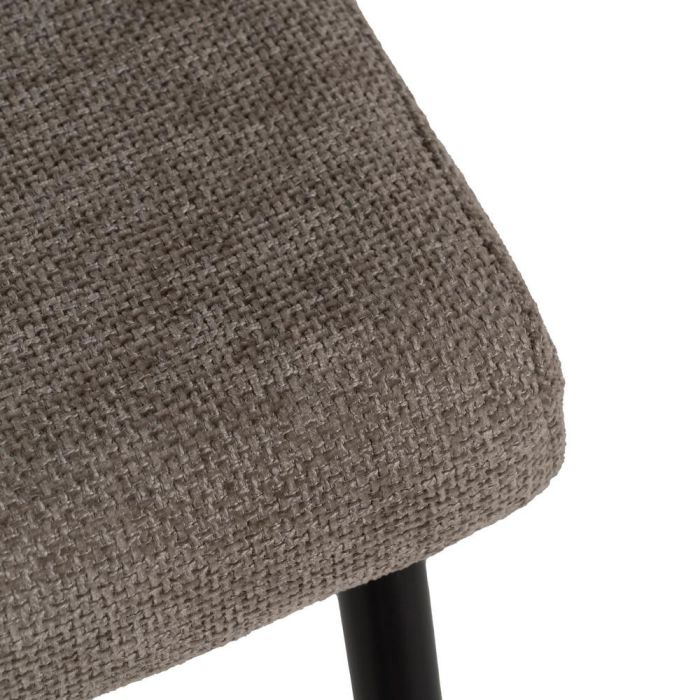 Silla Taupe Tejido-Metal Contract 52,50 X 55 X 80 cm