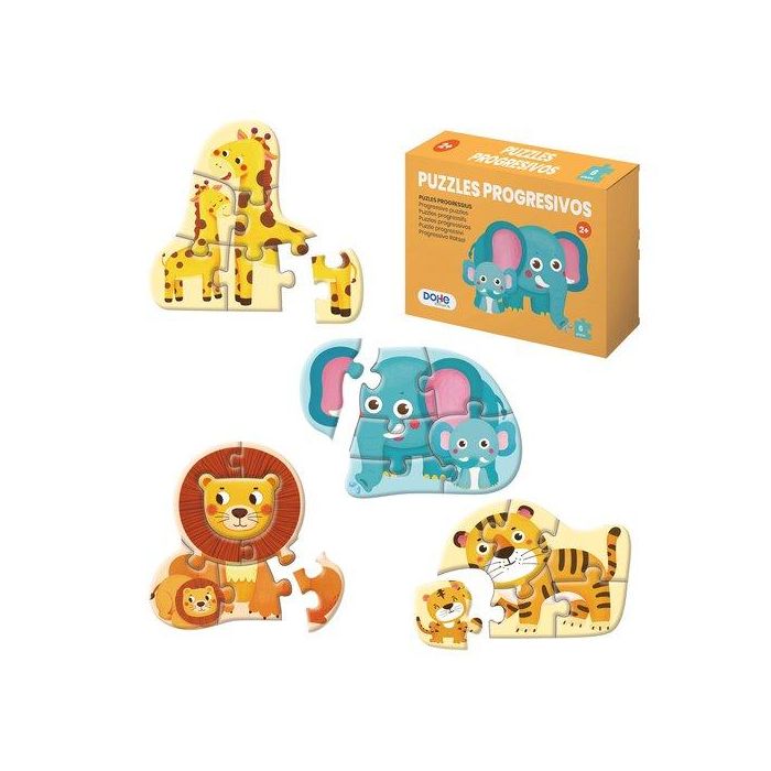 Puzle Dohe Educa Progresivo 6 Piezas Animales + 2Años