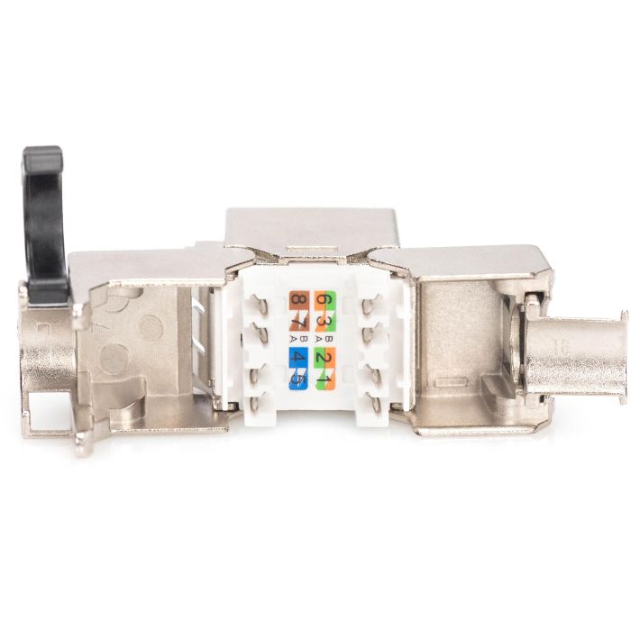 Digitus Módulo Keystone CAT 8.1, Apantallado, RJ45 Hembra a Hembra, Blanco 1 Digitus Módulo Keystone CAT 8.1, Apantallado, RJ45 Hembra a Hembra, Blanco 1