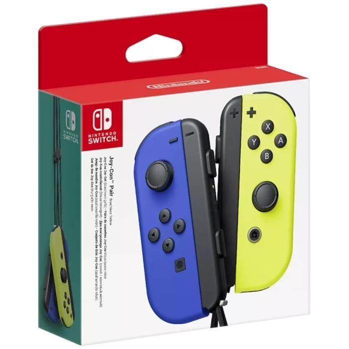 Nintendo Joy-Con Set de Joysticks y Controladores para Nintendo Switch - Par Izquierdo azul y Derecho neón amarillo Nintendo Joy-Con Set de Joysticks y Controladores para Nintendo Switch - Par Izquierdo azul y Derecho neón amarillo