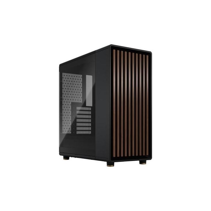 Case de PC - Diseño fractal - North Charcoal Black TG Dark T Case de PC - Diseño fractal - North Charcoal Black TG Dark T