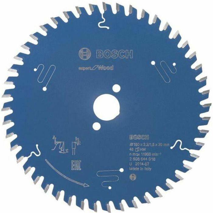 Bosch Hoja de sierra circular Expert para madera, 160 mm diámetro, 20 mm perforación, 2,2 mm grosor, 48 dientes
