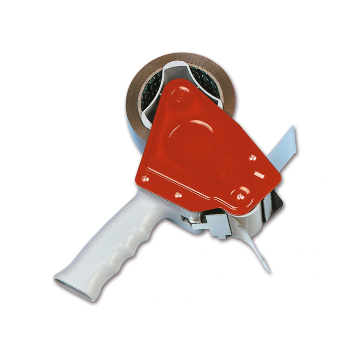 Q-connect Portarrollo para Cintas de Embalaje, Incluye 2 Rollos de Cinta Marrón 66m x 50mm 2