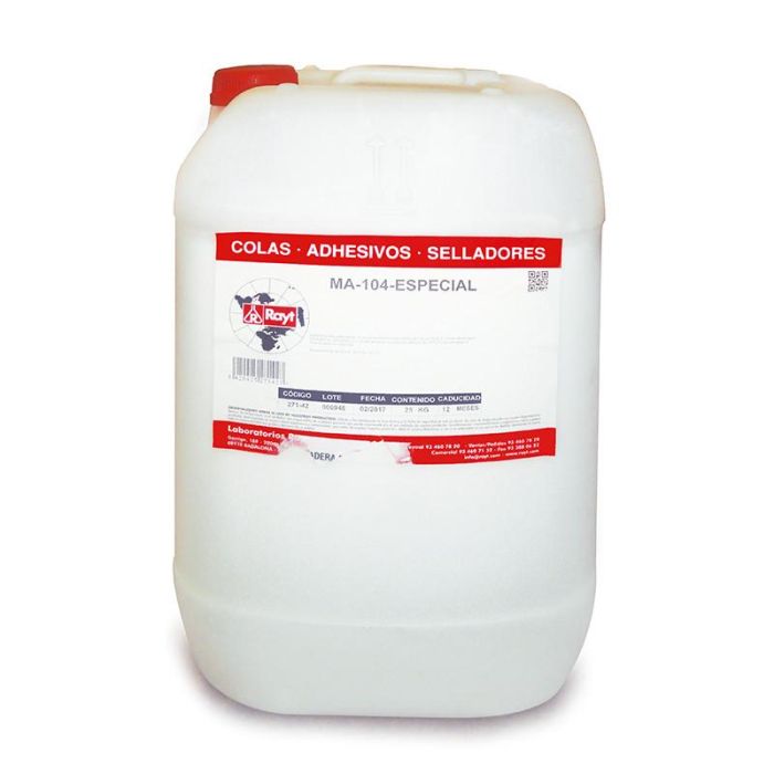 Rayt Ma-125 Cola Rápida para Madera Base Agua - Adhesivo de Secado Expres 25 Kg - Ideal para Uniones Resistentes en Bricolaje y Construcción