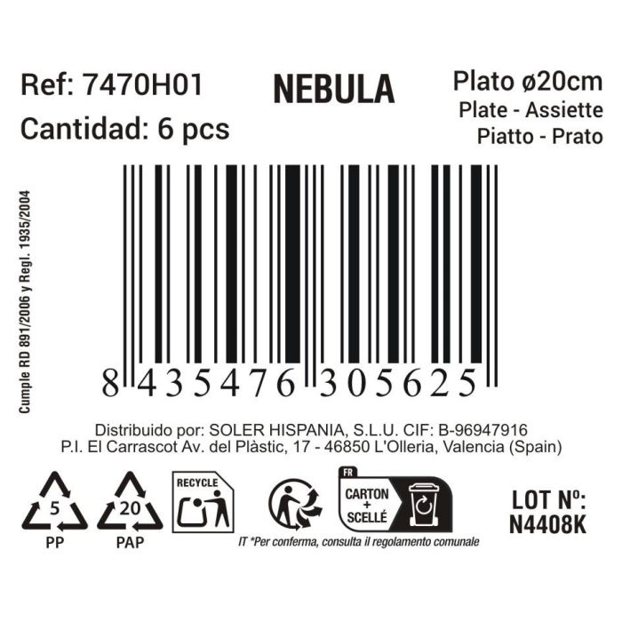 Plato Hondo Ø20Cm "Nebula" Md (12 Unidades) 3