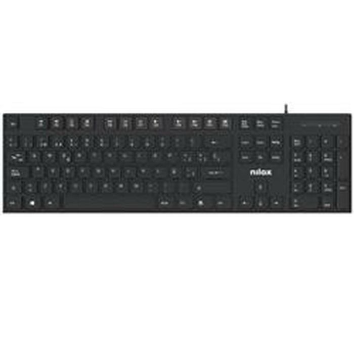 Teclado Nilox NXKBE000012 Negro Qwerty Español