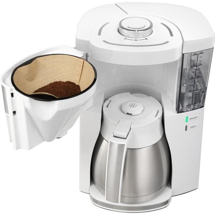 Máquina de café Melitta - Look V Termero perfección 1025-15 White/Cepilled Steel 1 Máquina de café Melitta - Look V Termero perfección 1025-15 White/Cepilled Steel 1