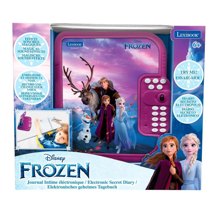 Lexibook Sd50Fz Diario Secreto Electrónico Frozen Disney con Código de 4 Dígitos, Graba Voz, 10 Melodías para Niños +6 Años 3 Lexibook Sd50Fz Diario Secreto Electrónico Frozen Disney con Código de 4 Dígitos, Graba Voz, 10 Melodías para Niños +6 Años 3