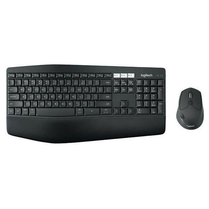 Logitech MK850 Teclado y Ratón Inalámbrico Performance Combo, Confort Ergonómico con Reposamuñecas Acolchado, Multipareja 3 Dispositivos 2