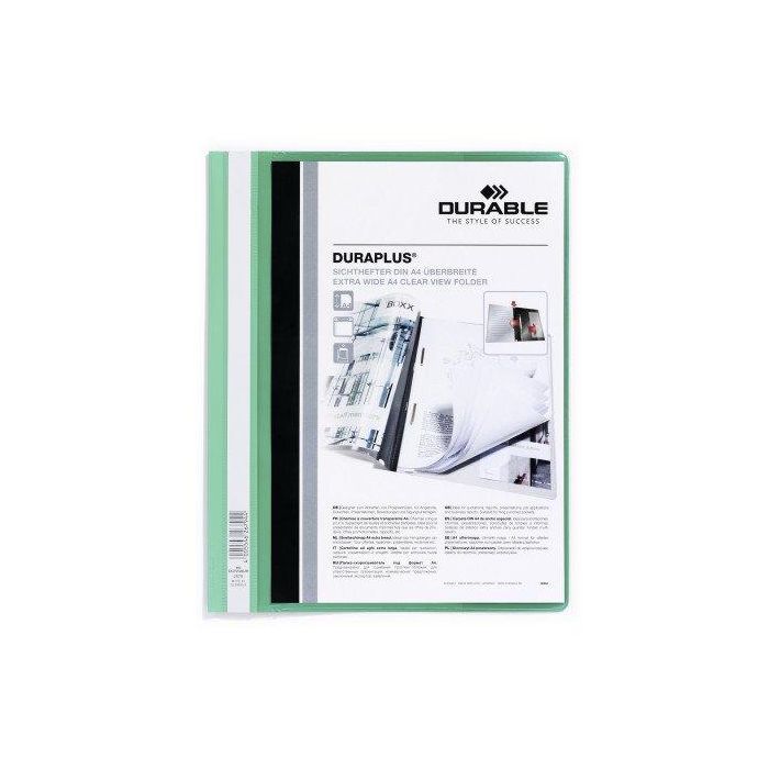 Durable Carpeta de Presentación Dossier Fástener Duraplus A4 Verde - 25 Unidades