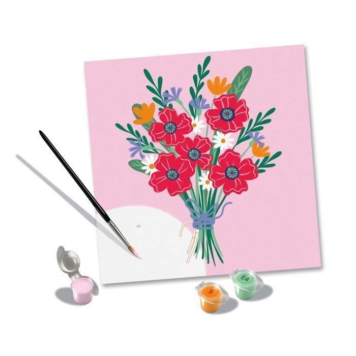 CreArt 20x20 cm Ramo de amapolas, Ocio creativo, Adulto, Pintar por números, 25519, Ravensburger 1 CreArt 20x20 cm Ramo de amapolas, Ocio creativo, Adulto, Pintar por números, 25519, Ravensburger 1