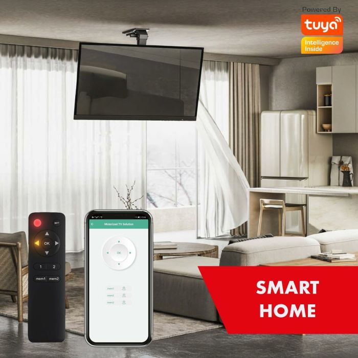 Soporte de Mesa para Pantalla MacLean MC-110 T 86" 43" 3 Soporte de Mesa para Pantalla MacLean MC-110 T 86" 43" 3