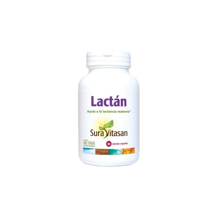 SURA VITASAN Lactan 60 Cápsulas. Suplemento natural para estimulación de leche materna con Fenogreco y Cardo Bendito