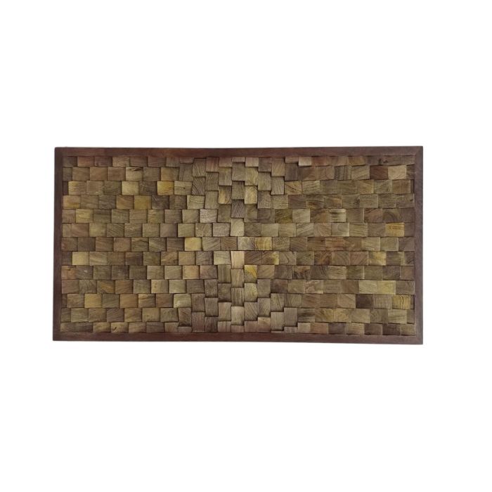 Cabecero de Cama Home ESPRIT Natural Madera de mango 160 x 5 x 80 cm