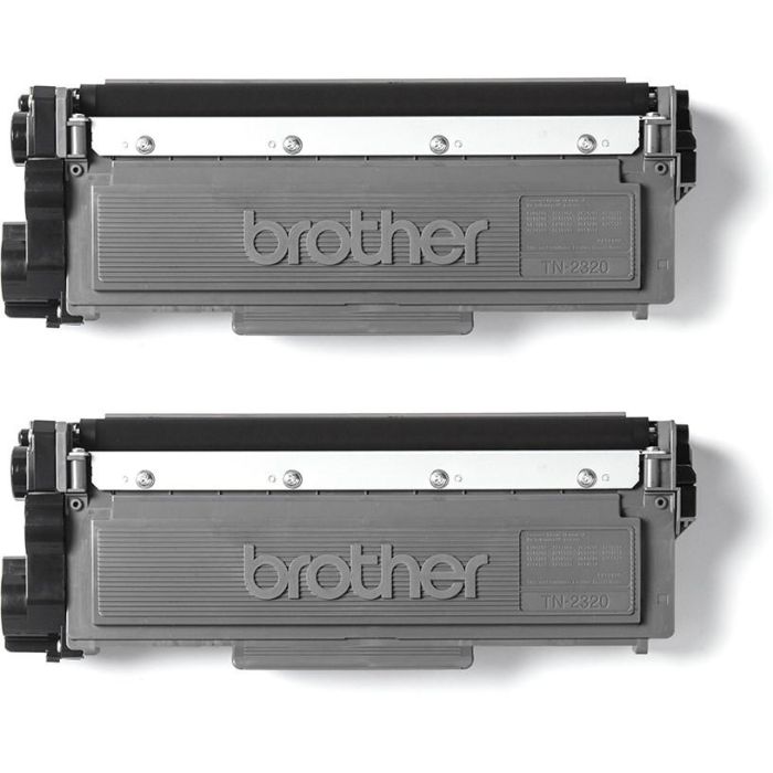 BROTHER pack de 2 cartuchos deToner negro de larga duracion tn2320twin/TN2320TWIN 3 BROTHER pack de 2 cartuchos deToner negro de larga duracion tn2320twin/TN2320TWIN 3
