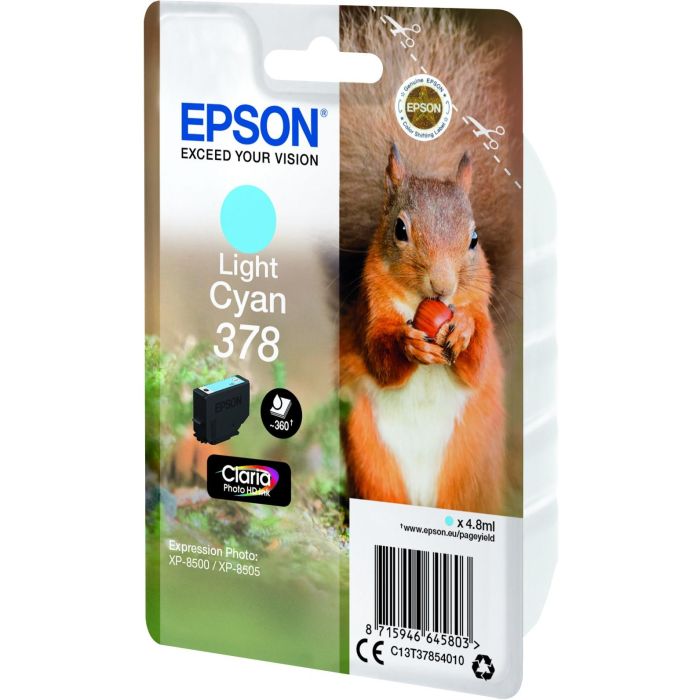EPSON Singlepack Light Cyan 378 Claria Photo HD Ink 2