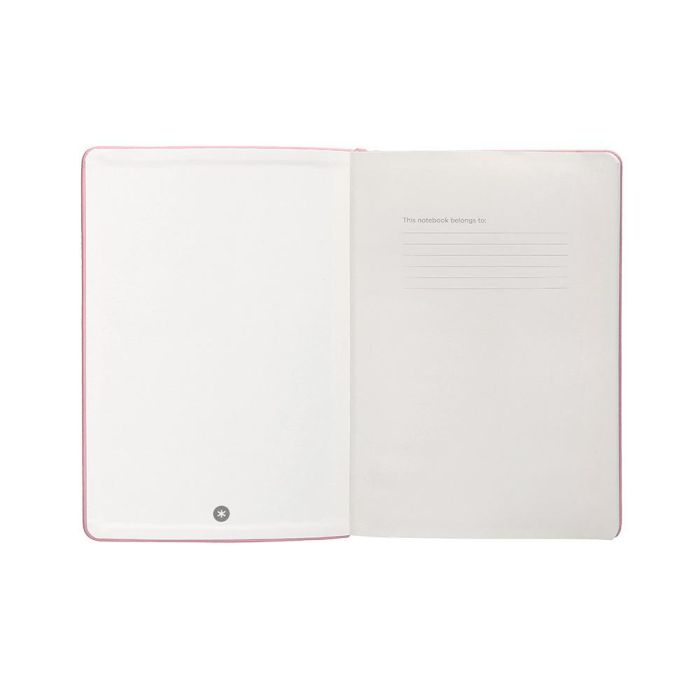 Cuaderno Con Gomilla Antartik Notes Tapa Dura A4 Hojas Cuadricula Rosa Pastel 100 Hojas 80 gr Fsc 6