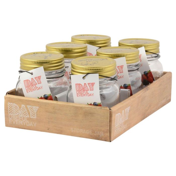 Day Bote de Cristal 0.15 L con Tapa de Metal, Dibujos en Relieve, Diámetro 7 cm, Altura 8.5 cm 3 Day Bote de Cristal 0.15 L con Tapa de Metal, Dibujos en Relieve, Diámetro 7 cm, Altura 8.5 cm 3