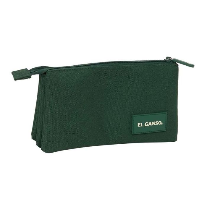 Safta Portatodo Triple El Ganso Basics Green 22x12x3 cm 1 Safta Portatodo Triple El Ganso Basics Green 22x12x3 cm 1