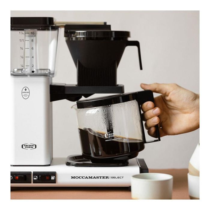 Moccamaster KBG Select Cafetera de Filtro 1.25L 1520W Blanco Matt White 4