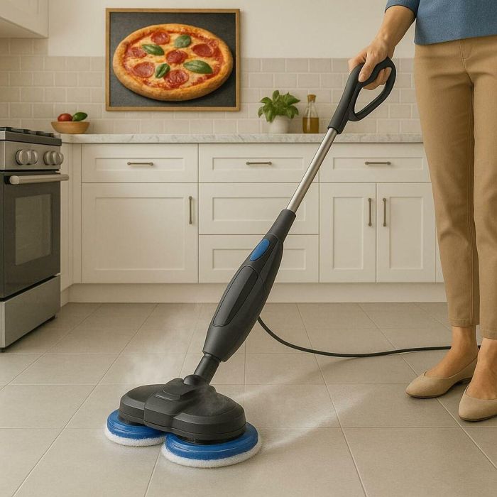 Eziclean EZI3760372559175 Fregona Limpiadora a Vapor Steam Wave 360, 1200W, 24g/min, 450ml, Negro/Azul 2 Eziclean EZI3760372559175 Fregona Limpiadora a Vapor Steam Wave 360, 1200W, 24g/min, 450ml, Negro/Azul 2