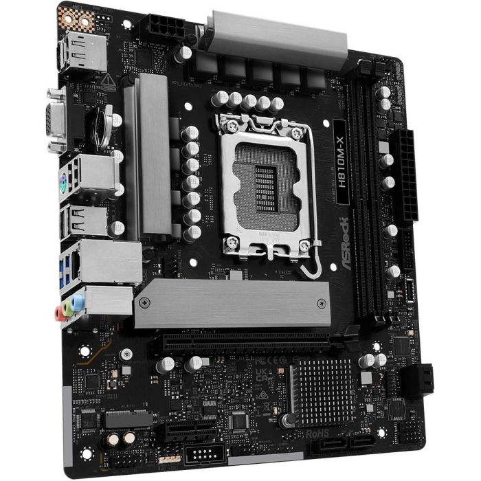 Asrock H810M-X Placa Base Micro ATX DDR5 para Intel Core Ultra 2ª Gen Procesadores LGA1851 2.5G LAN 1 Asrock H810M-X Placa Base Micro ATX DDR5 para Intel Core Ultra 2ª Gen Procesadores LGA1851 2.5G LAN 1