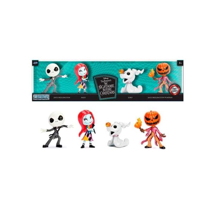 Conjunto de 4 figuras metal pesadilla antes de navidad 7 cm 2 Conjunto de 4 figuras metal pesadilla antes de navidad 7 cm 2