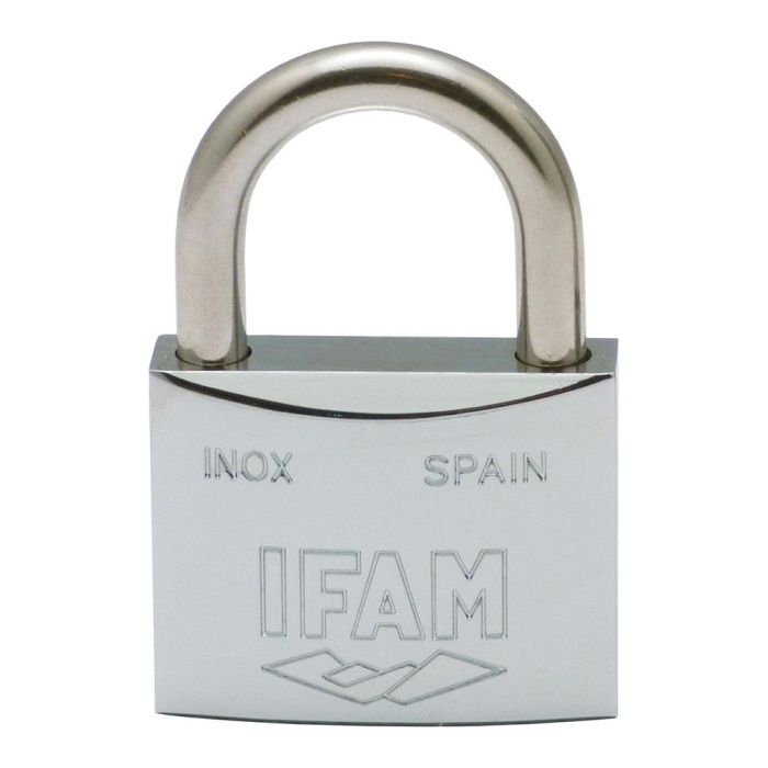 Candado inox. 60 inoxidable 60mm con 2 llaves. arco normal. ifam