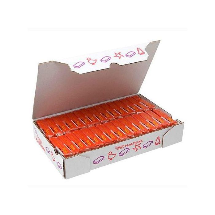 Jovi Plastilina School Pastilla 50 gr Naranja Caja 30 Ud