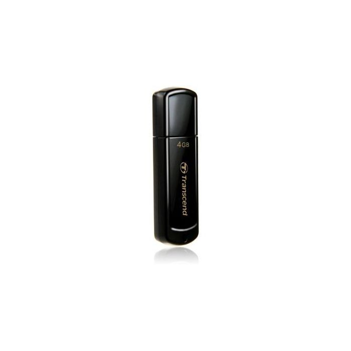 Transcend JetFlash 350 Elite - Memoria USB 2.0 de 4 GB, Pen Drive Negro para Windows, Mac y Linux